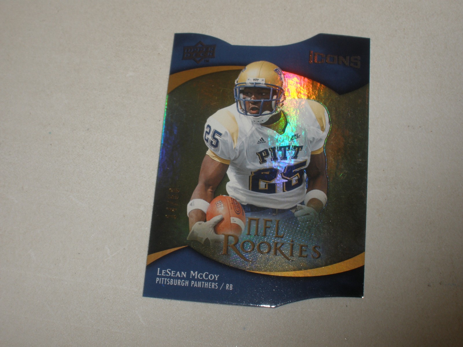 LeSean McCoy Upper Deck Icons #148 Gold Holofoil Die-Cut