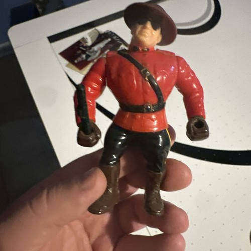 Vtg 1992 Hasbro WWF Act. Fig. MOUNTIE Clean! WORLD...