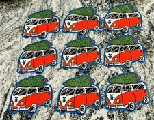DUTCH BROS DEC 3 2025 STICKER DROP VW BUS VAN WITH CHRISTMAS TREE LOT Of 9