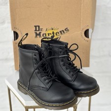 Dr. Martens TODDLER 1460 SOFTY T LEATHER LACE UP BOOTS Size 8