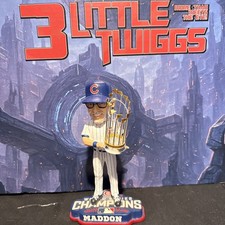 Joe Maddon ~ Chicago Cubs ~ 2016 World Series Bobblehead ~ MLB W.S. Trophy