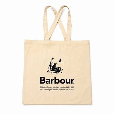 Barbour London Flagship Store Exclusive Canvas Tote Bag - Mayfair Regent St-NWOT