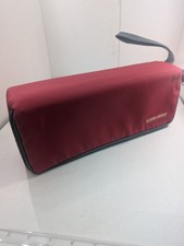 CASE LOGIC Cassette Tape Carry Case Holder 15-Capacity RED/GRAY Zipper 90s Retro