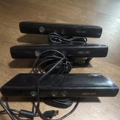 Microsoft Kinect Motion Sensor Camera Lot of 3 for Xbox 360 Black Wired pre used