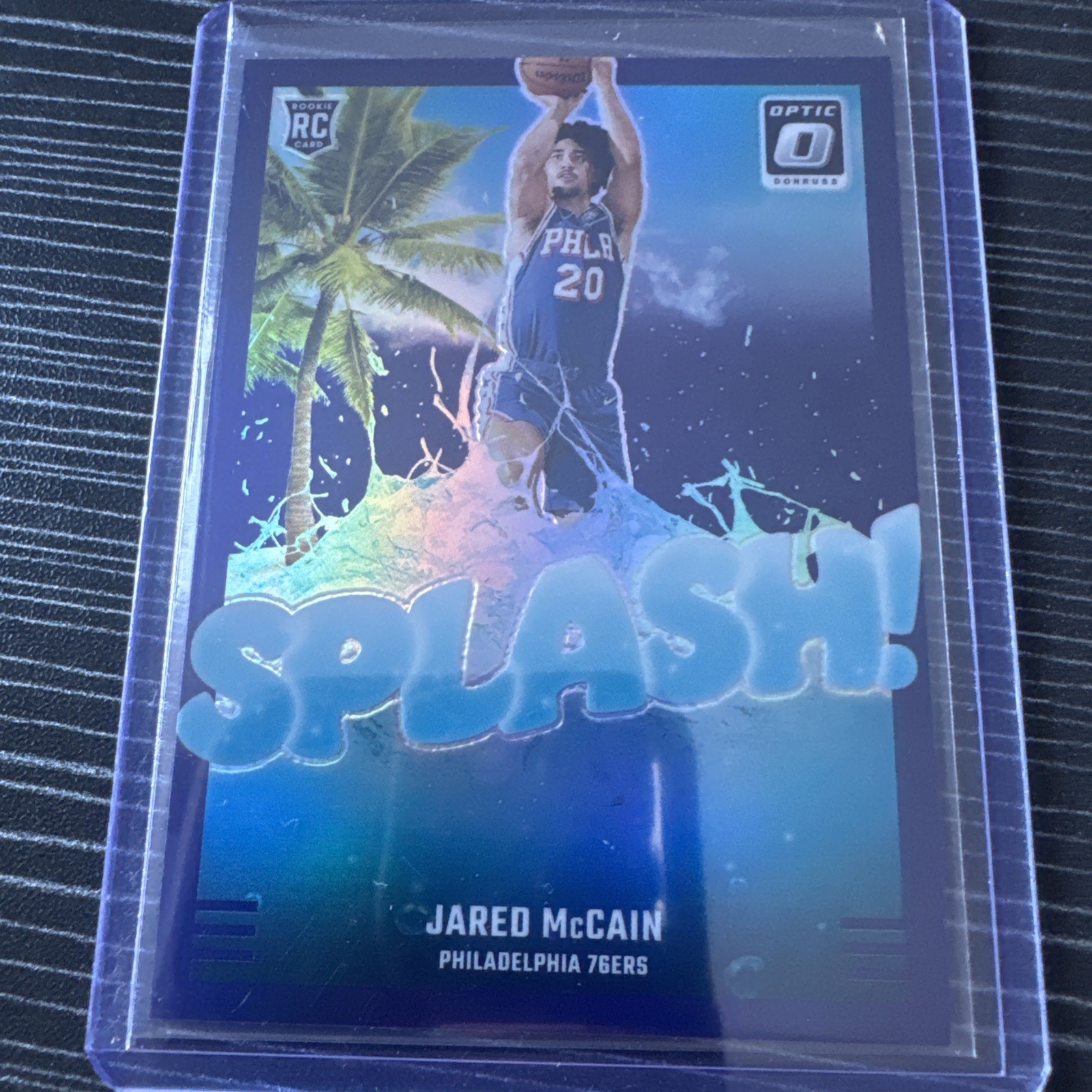 2024-25 Panini Donruss Optic - Splash! Jared McCain #3 Purple Prizm (RC)