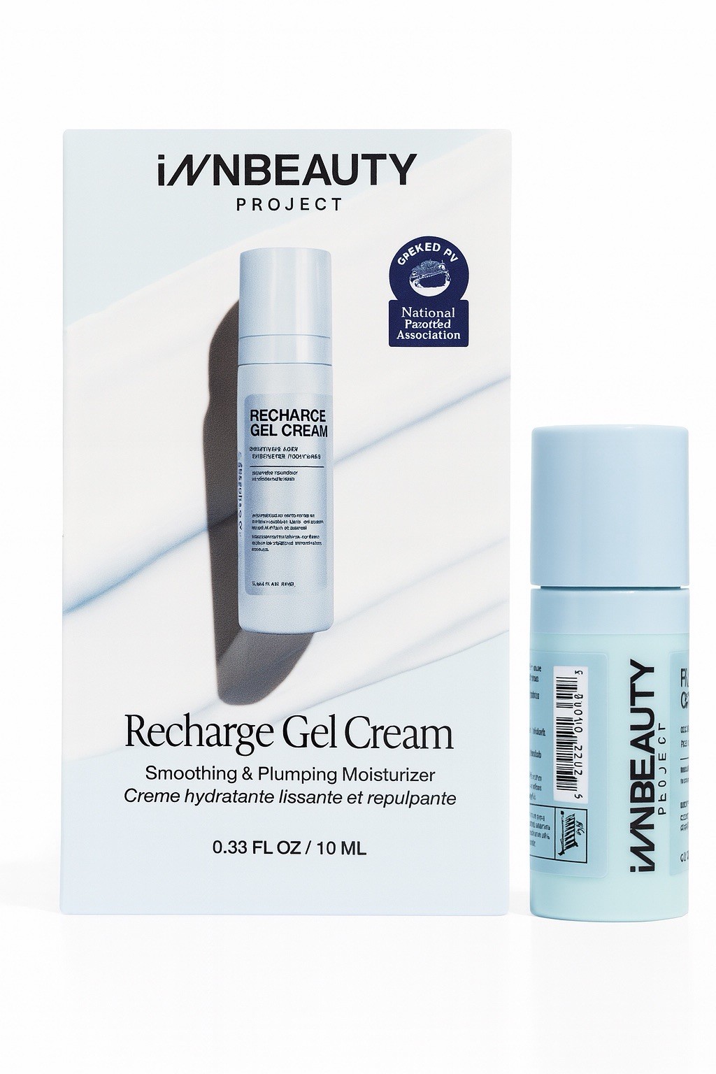NEW Innbeauty Project Recharge Gel Cream Travel Size MINI 10ml/0.33oz AUTHENTIC