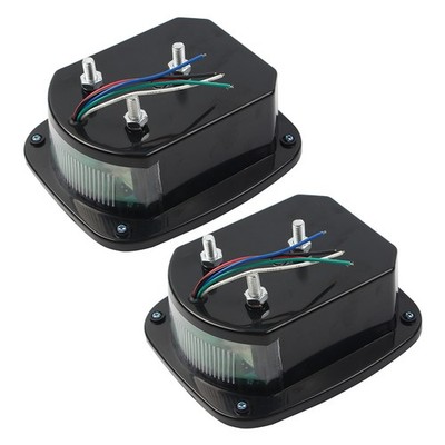 1Pair For Jeep Wrangler CJ YJ TJ Smoked LED Tail Lights Brake/Turn Reverse Lamps