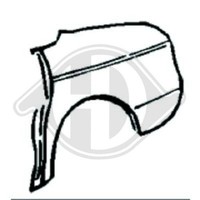1X Zier /Schutzleiste Seitenwand Diederichs 1611037 FüR Mercedes Benz Hinten Lin
