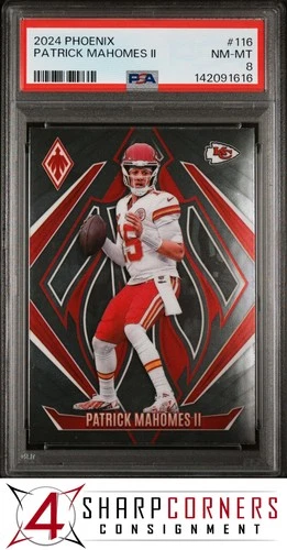 2024 PANINI PHOENIX #116 PATRICK MAHOMES II POP 1 PSA 8