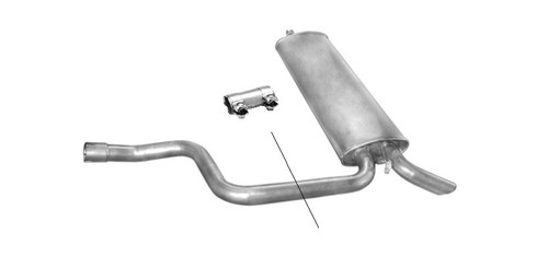 Muffler exhaust for Mercedes E-Class T E W124 S124 200 220 280 300 320 - Picture 1 of 3