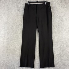 Ann Taylor Women's Dress Pants Size 8 Black Mid-Rise Straight Leg/ 38-38