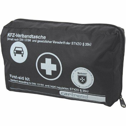 Cartrend 7730043 kit di primo soccorso nero, DIN 13164, con misure di (d4E)