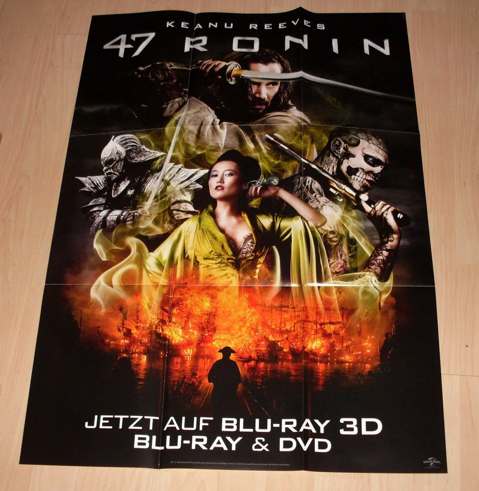 Filmposter Filmplakat DIN A1 59 x 84 cm - 47 Ronin - Keanu Reeves - Neu