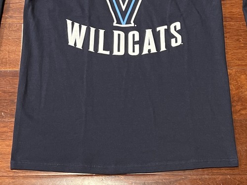 VTG Champion Villanova Wildcats Blue White Mens Medium Long Sleeve Logo T Shirt - Picture 4 of 11
