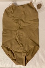 Dance Leotard Size MC Natalie N234C Ballet Tan Camisole Lyrical Lycra Basic Nude