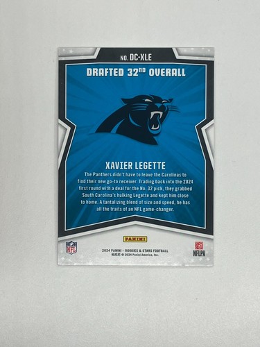 2024 Rookies & Stars Xavier Legette Draft Class Rookie Red - Picture 2 of 2