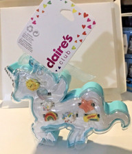 Claire's Let It Glow Girls Rings Mystical Unicorn Box Of 7 Girls  New Rings 