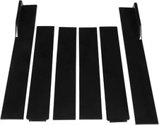 UNIVERSAL SIDE SKIRTS GLOSS BLACK 2.2M GUARD LIP SIDE EXTENSION SPLITTER