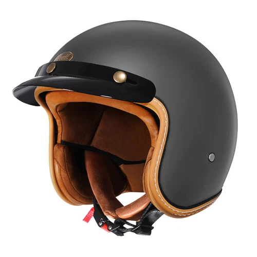 CYRIL Motorcycle Helmet 3/4 Open Face Lightweight C100 Vintage for Adult - Picture 40 of 50