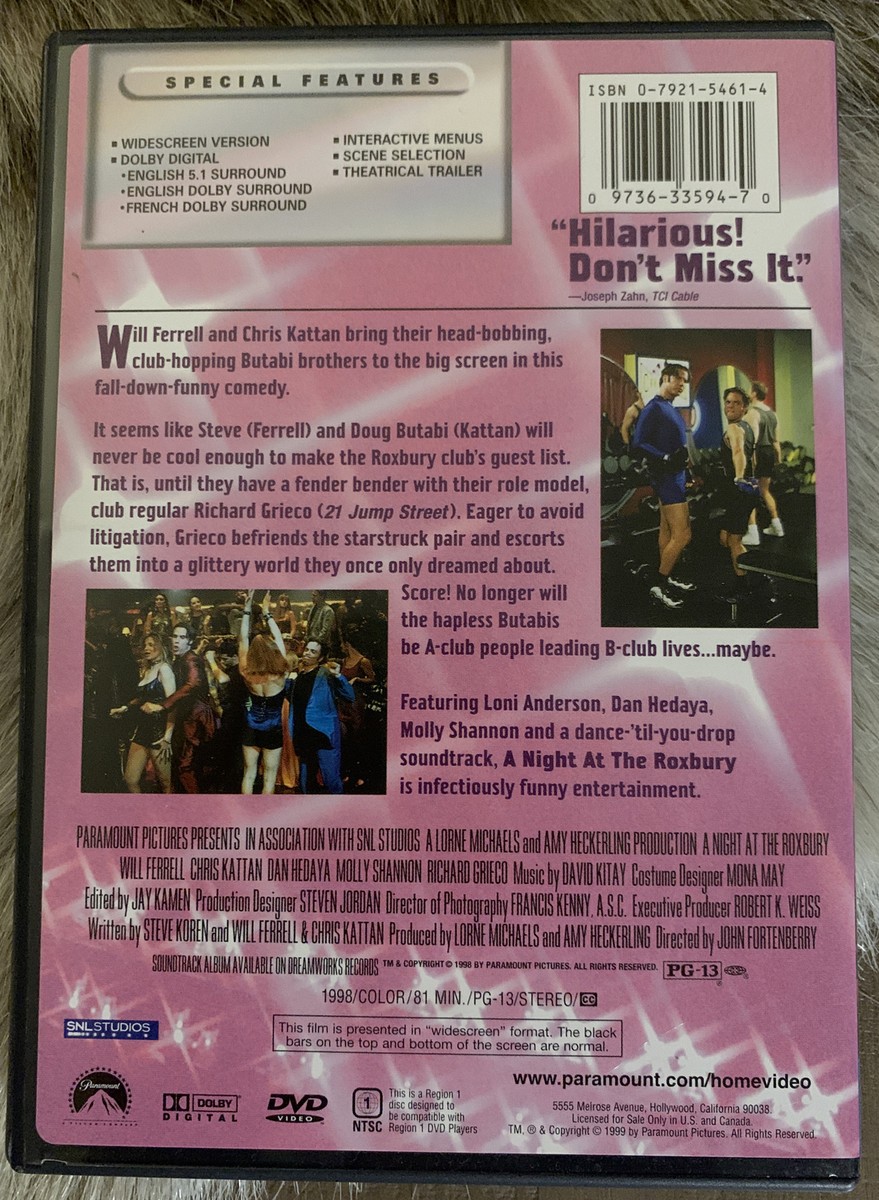 A Night At The Roxbury DVD Widescreen Collection Will Ferrell