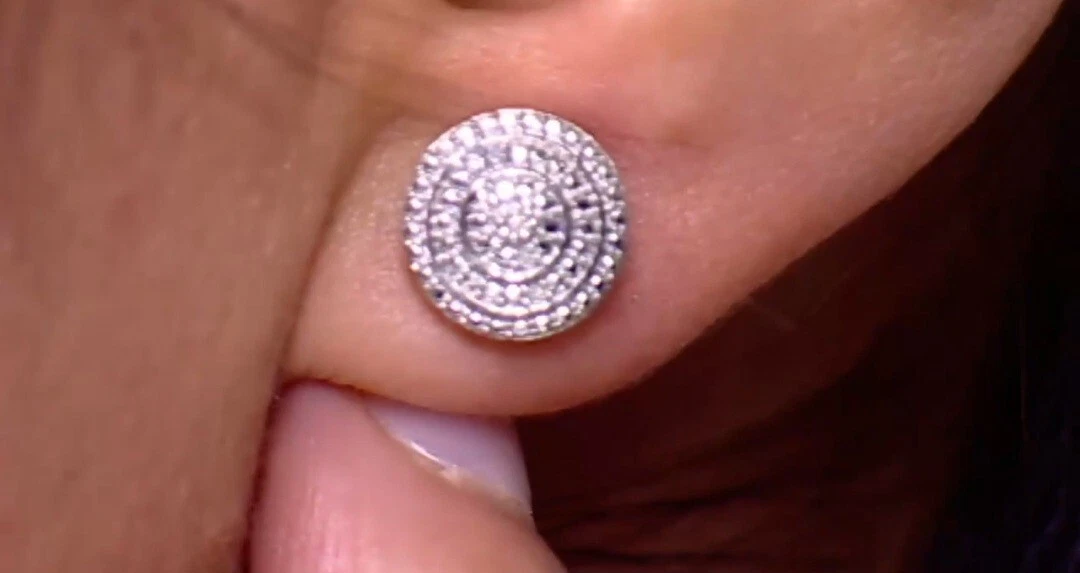 Gemporia Diamond Sterling Silver Stud Earrings eBay