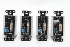 4x Extron DVI 201 A D and HDMI 201 A D TX Black Wall Module Lot of 4 S23