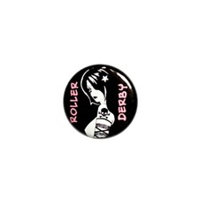 Roller Derby Fridge Magnet Cool Roller Derby Chick Girl Round Magnet 1” 79-28