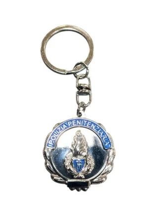 Porta Chiavi Portachiavi Polizia Penitenziaria Forma Placca Tesserino Idea Regal