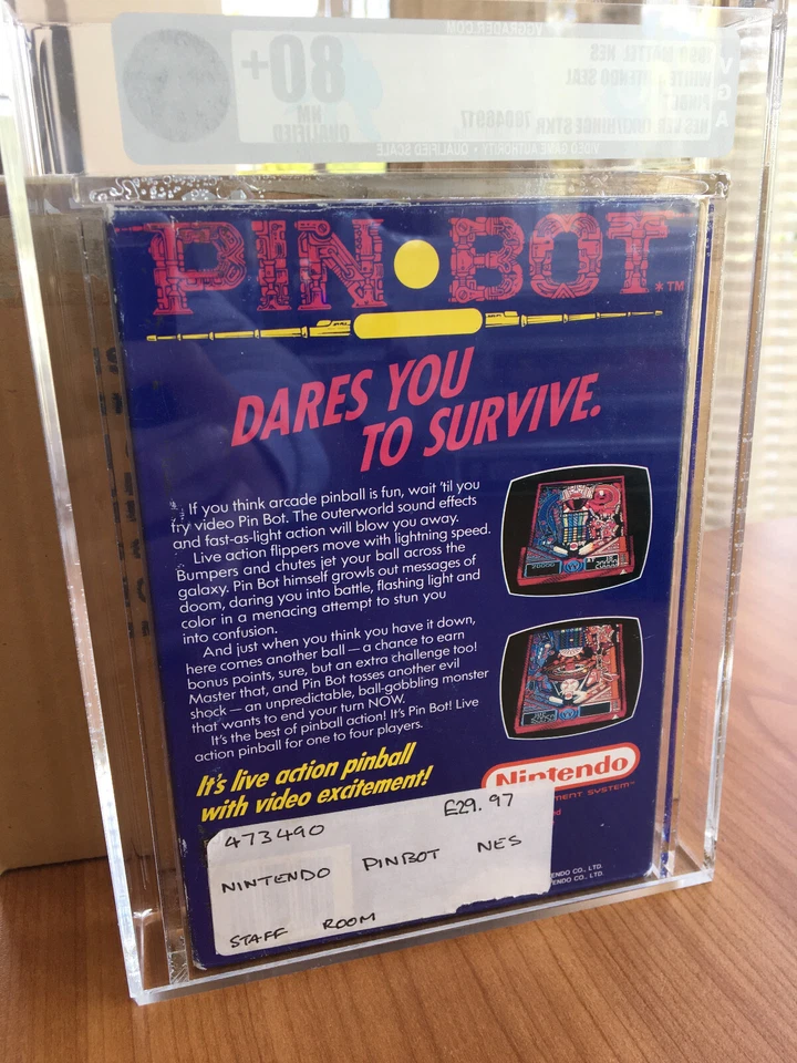 Nintendo NES Game: Pin-Bot VGA GRADED PAL-UK WATA CGA - Image 2 of 3