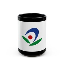 Flag of Akiruno Tokyo Japan - Black Coffee Mug
