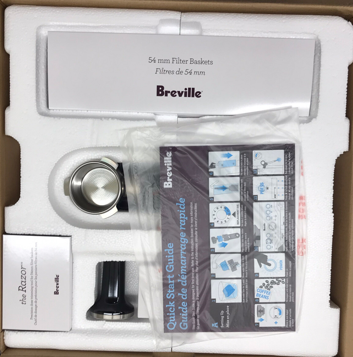 New Breville BES870XL Barista Express Espresso Coffee Maker Machine - Stainless