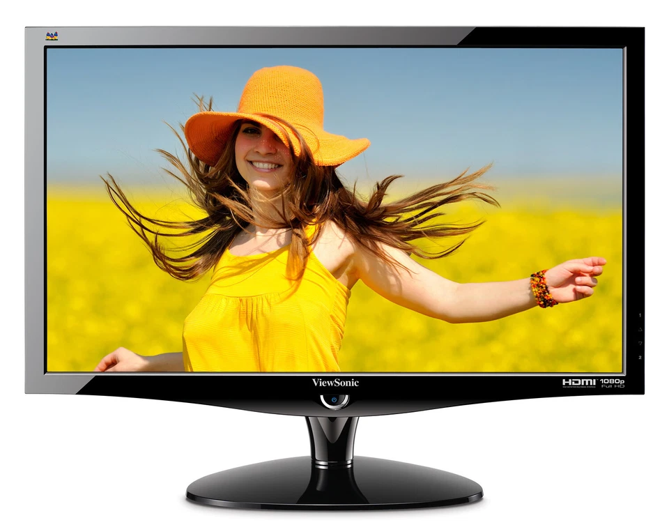 ViewSonic VX2438wm 23.6" LCD Grade B Monitor 1920x1080 DVI HDMI VGA No Stand - Image 2 of 2