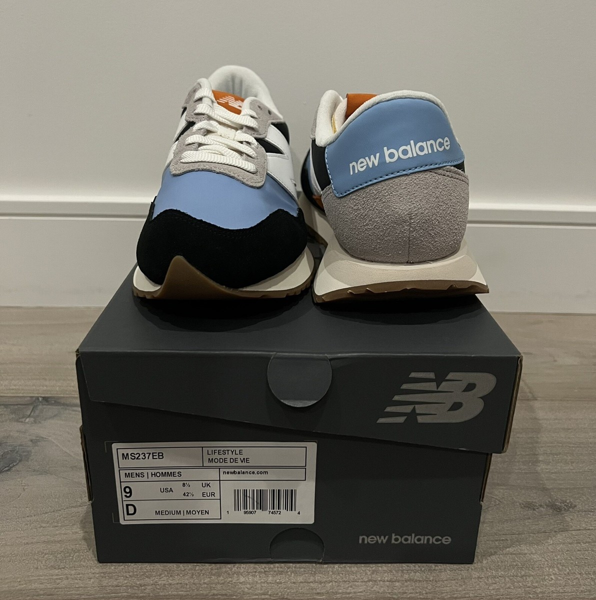 Size 9 - New Balance 237v1 Black Rain Cloud 2022 | eBay