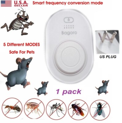 Ultrasonic Pest Reject Home Control Electronic Repellent Mice Rat Repeller