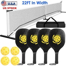 22FT Pickleball Net / Pickleball Court Marking Kit / Pickleball Paddles Ball Set