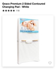 Graco Premium 2 Sided ContouredChanging Pad - White