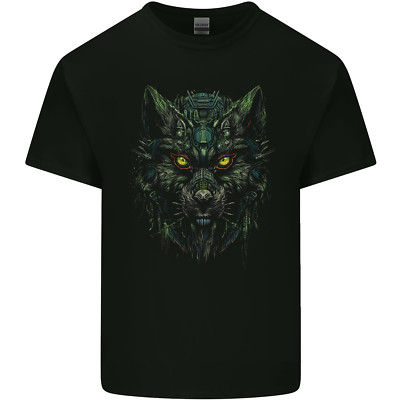 Cyber Wolf Werwolf Kinder Maglietta Kinder