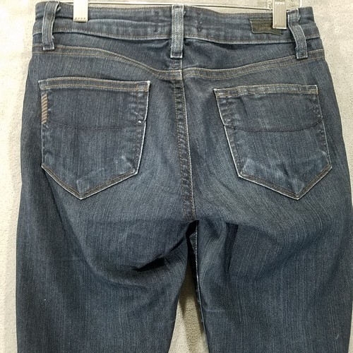 Pantalones de mezclilla ajustados informales para mujer Paige 24 azul horizonte - Imagen 6 de 13