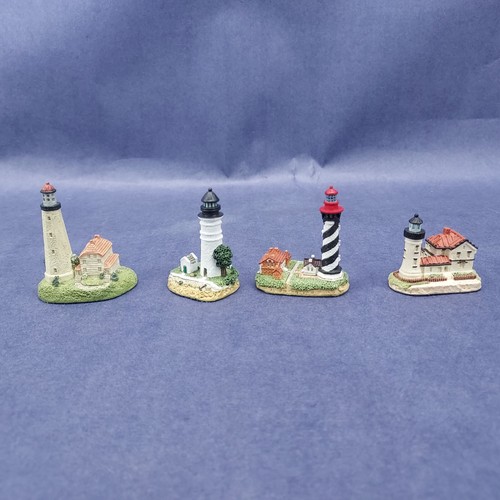 Harbour Lights 2" Spyglass Lighthouse Collectibles Set Of 4