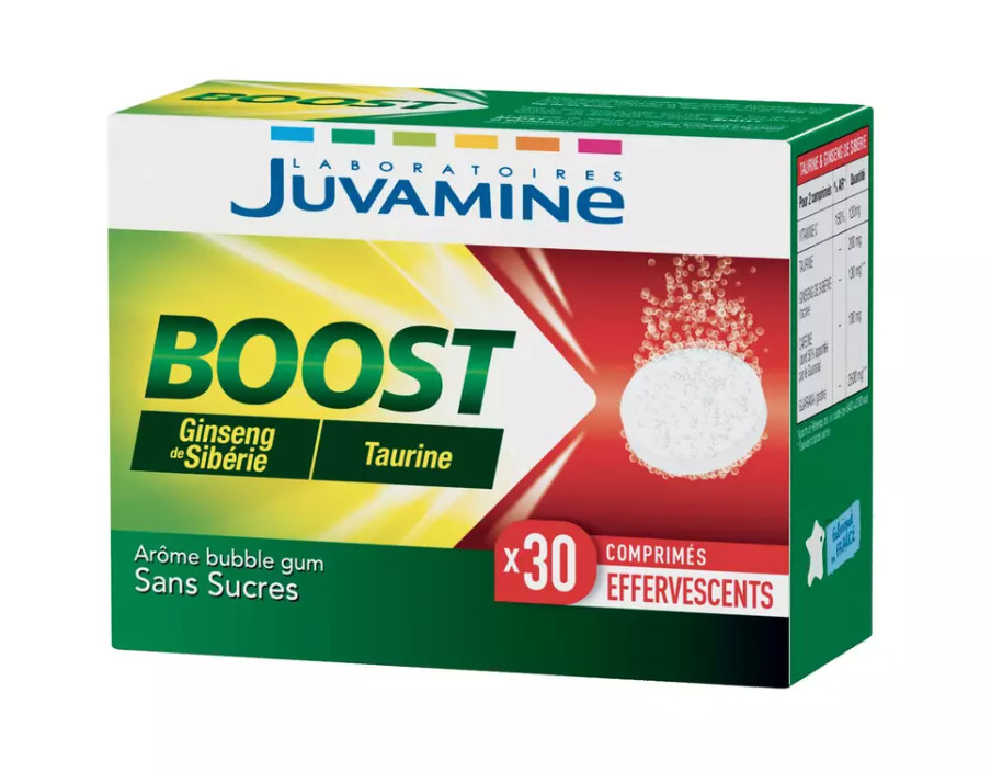 Fatigue matinale ? Juvamine Boost Ginseng Taurine pour retrouver l'énergie sans sucre
