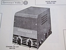 DAVID BOGEN E66 AMPLIFIER AMP PHOTOFACT