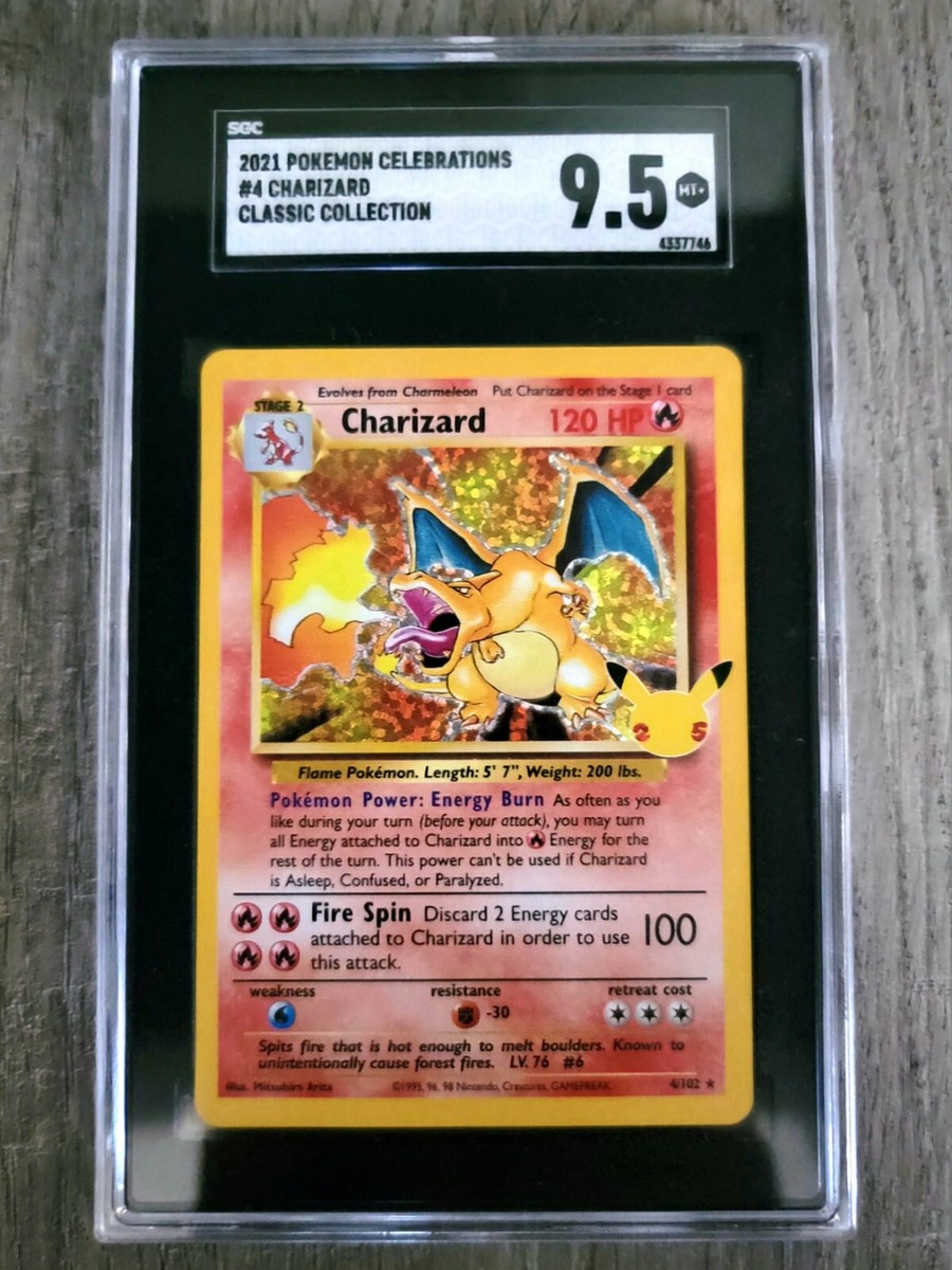 2021 Pokemon Celebrations Classic Charizard 4/102 - 25th
