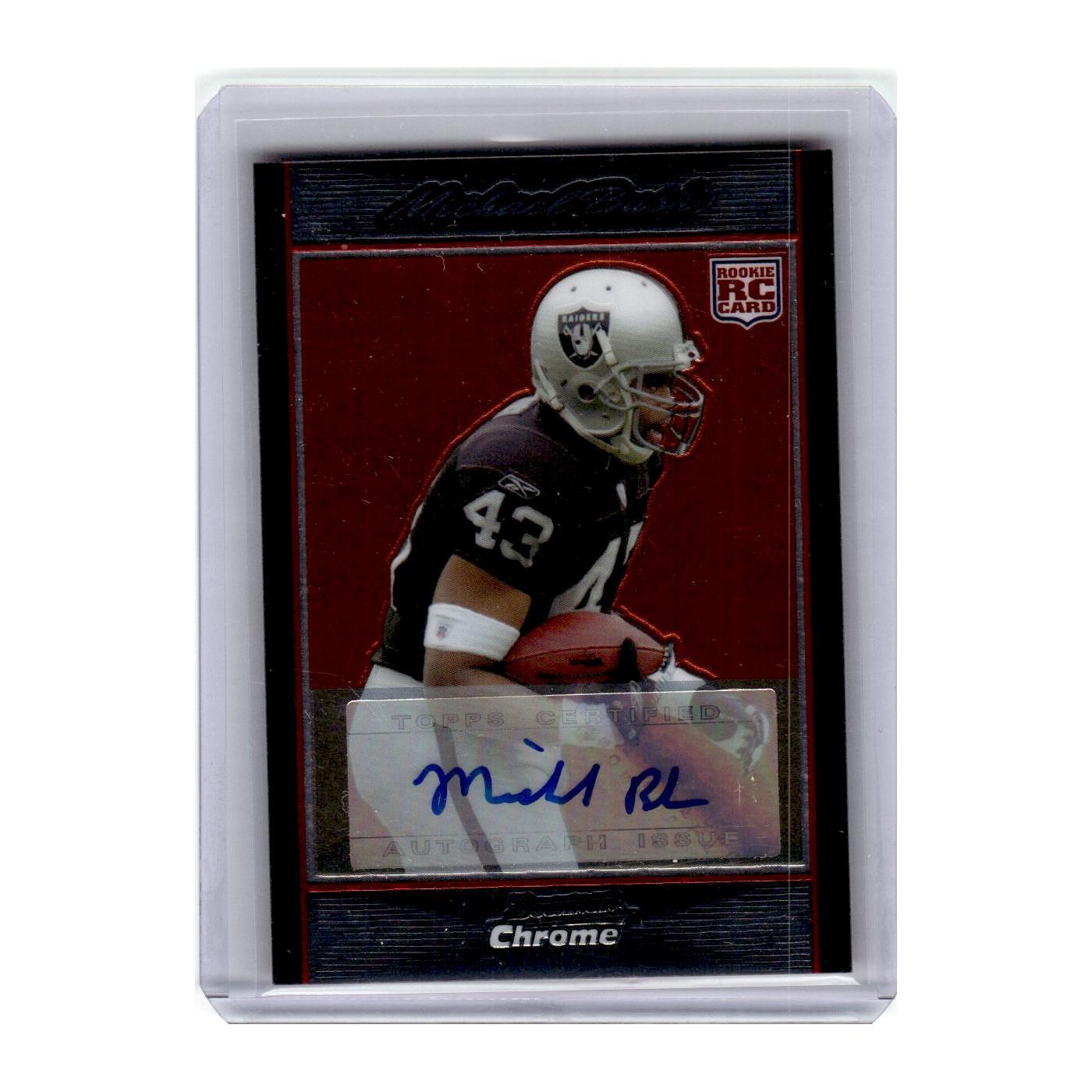 Michael Bush #BC68 2007 Bowman Chrome Football Basse Set