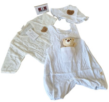 Baby Set, Strampler, Jäckchen & Hut, aus Mus...