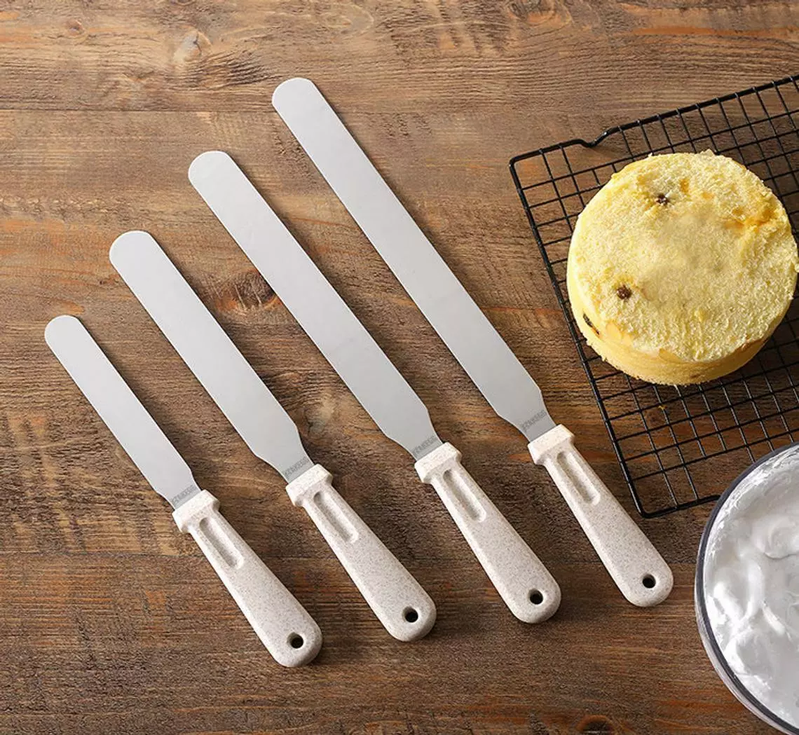 Straight Icing Spatula Stainless Steel Baking Set of 6 8