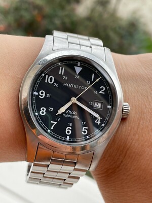 時計 HAMILTON KHAKI AUTOMATIC 38mm Hamilton Khaki Field Auto Watch 38mm in SS|Blue Sunray