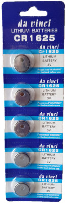 5x Da Vinci CR 1625 3V Lithium Batterie Knopfzelle im Blister MHD 12/2027