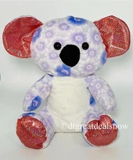 A & A Global Industries Plush Koala Bear Stuffed Animal 12" Light Purple Flowers