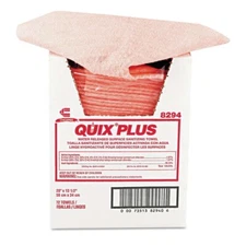Chix CHI 8294 Quix Plus Cleaning And Sanitizing Towel 13 1/2 X 20 Pink 72/carton