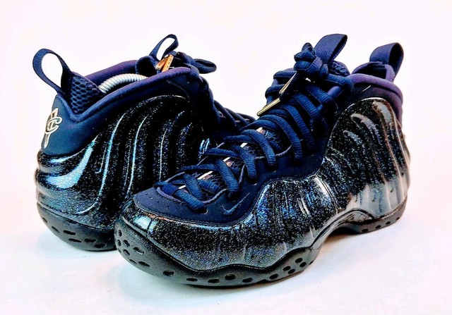 NEW Nike Air Foamposite 1 Obsidian Navy Blue Glitter AA3963-400 Women's Size 7 | eBay